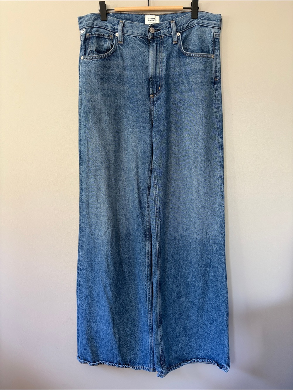 Citizens of Humanity Paloma Wide Leg Jeans Size 28 Blue Denim